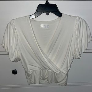 White Vestique top
